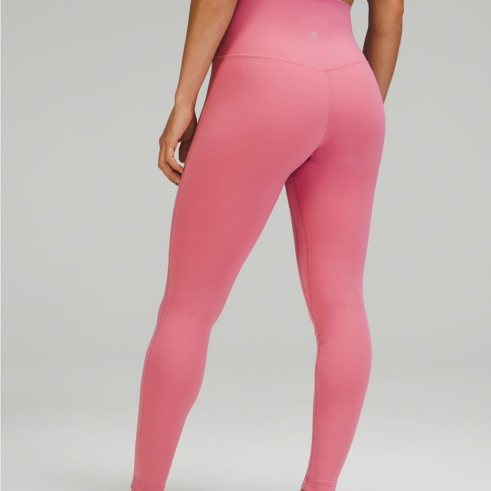 Lululemon pink blossom align high rise pant 28”